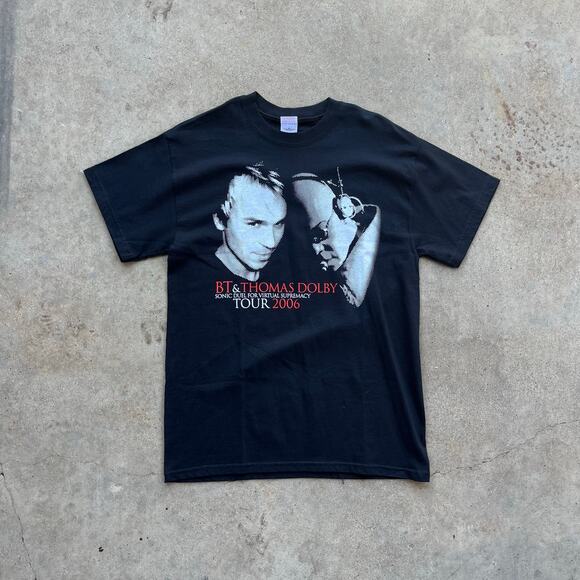 BT & Thomas Dolby Sonic Duel For Virtual Supremacy Tour 2006 T-Shirt Medium NWOT - Picture 1 of 5